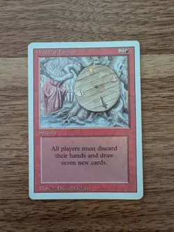 MTG Wheel of Fortune — Revised Edition (3ED), Heavily Played - Image 1