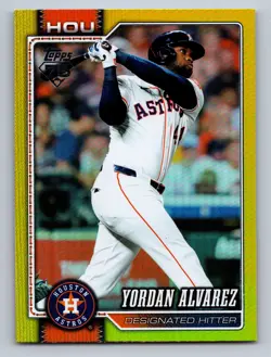 2026 Topps Yordan Alvarez Yellow Holo Foil #468 #/399 - Image 1