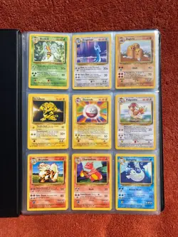Complete Base Set Non Holo 17-102 Pokemon Cards Binder Collection 1999 WOTC - Image 1