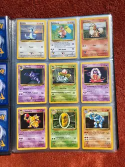 Complete Base Set Non Holo 17-102 Pokemon Cards Binder Collection 1999 WOTC - Image 3
