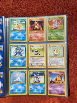 Complete Base Set Non Holo 17-102 Pokemon Cards Binder Collection 1999 WOTC - Image 5