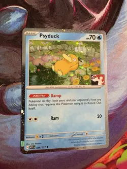 Psyduck Ascended Heroes SWIRL 💫 039/217 Pokemon Play! Prize Pack 9 COSMO HOLO - Image 1
