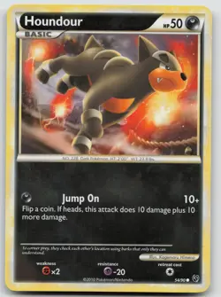 Houndour 54/90 HGSS Undaunted Pokemon LP D507 - Image 1
