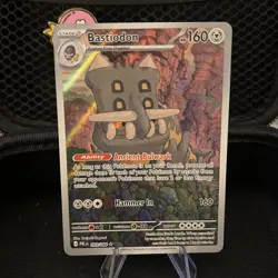 🛡Bastiodon 093/084 Illustration Rare IR Pokemon Pitch Black Holo NM 🔥🛡 - Image 3