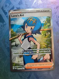 Lana's Aid 207/167 Ultra Rare Twilight Masquerade Pokemon Holo Near Mint - Image 1