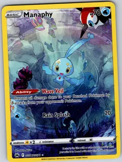 Manaphy GG06/GG70 Holo Crown Zenith Galarian Gallery Pokemon NM - Image 1