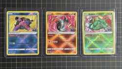 3 Card Set - Radiant Charizard + Venusaur + Blastoise Pokemon Go Sword & Shield - Image 1