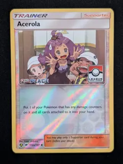 Acerola [2nd Place] 112a/147 League & Championship Cards Pokemon NM Reverse Holo - Image 1