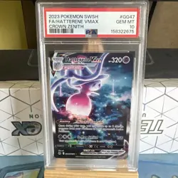 2023 Pokemon SWSH Crown Zenith GG47/GG70 Hatterene VMAX PSA 10 - Image 1