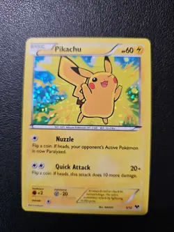 Pokemon Pikachu TCG Holo Card McDonald's Promo 5/12 - Image 1