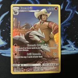 Excadrill 246/236 SM Cosmic Eclipse Holo Pokemon TCG Card Secret Rare - Image 2