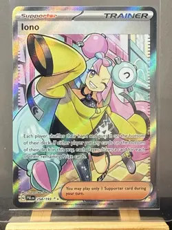 Pokemon Iono 254/193 Sv02: Paldea Evolved Ultra Rare Full Art Holo - Image 1