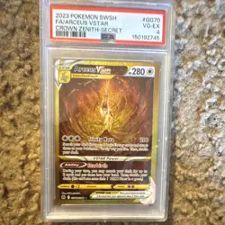 The Pokemon Company Arceus VSTAR Secret Rare GG70 Crown Zenith PSA 4 Eng 2023 - Image 1