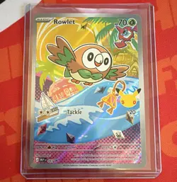 Rowlet 043 Black Star Promo MEP First Partner Illustration Series 1 NM FAST SHIP - Image 1