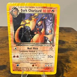 WoTC Dark Charizard 4/82 Team Rocket Unlimited Holo Rare DM - Image 1