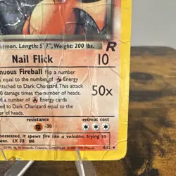 WoTC Dark Charizard 4/82 Team Rocket Unlimited Holo Rare DM - Image 4