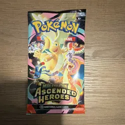 Pokemon TCG Mega Evolution Ascended Heroes Booster Pack, English - Image 1