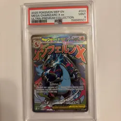 Mega Charizard EX #023 PSA 9 Pokemon Black Star Promo - Image 1