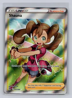 Shauna 263/264 Ultra Rare Fusion Strike Pokemon Holo Lightly Played - Image 1
