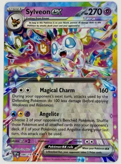 Sylveon ex 086/191 Double Rare Pokemon SV08 Surging Sparks Near Mint - Image 1