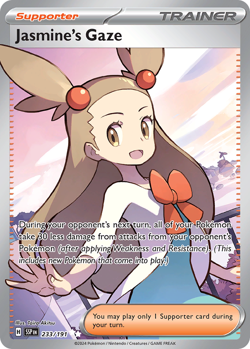 Jasmine's Gaze 233/191 Ultra Rare Surging Sparks Pokemon Holo Near Mint - Image 1