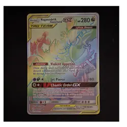 The Pokemon Company Naganadel & Guzzlord GX Full Art Secret Rare Holo 260/236 - Image 1