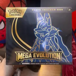 Pokemon Mega Evolution Elite Trainer Box 2025 Lucario Riolu 65 Sleeves Promo - Image 2