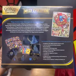 Pokemon Mega Evolution Elite Trainer Box 2025 Lucario Riolu 65 Sleeves Promo - Image 5