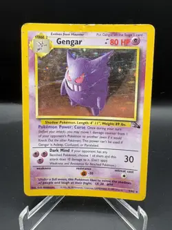 Gengar 5/62 Holo Rare Fossil Pokemon Unlimited Holo HP/DMG - Image 1