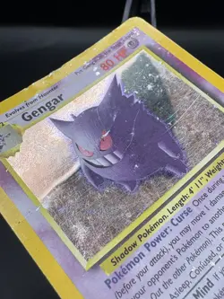 Gengar 5/62 Holo Rare Fossil Pokemon Unlimited Holo HP/DMG - Image 4