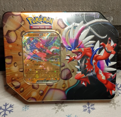 Pokemon TCG Slashing Legends Tin Koraidon ex Zacian ex 2025 Promo - Image 1