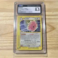 Pokemon Clefable CGC 8.5 Expedition Base Set 007/165 Holo Mint case - Image 5