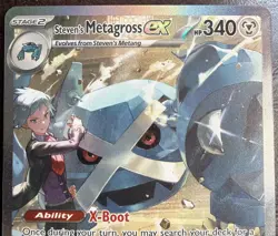 Pokemon TCG Steven's Metagross ex 289/217 Ascended Heroes SIR - Image 2