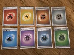 Complete Pokemon 151 Cosmos Holo Energy Set SVE 001-008 - Image 1