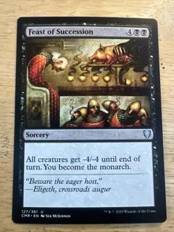 MTG Magic the Gathering Feast of Succession (158/1173) Commander Masters NM - Image 1