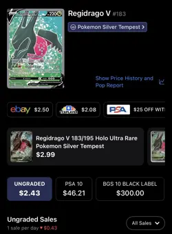 Regidrago V, Pokemon Near Mint, Silver Tempest, Ultra Rare, 183/195 - Image 5