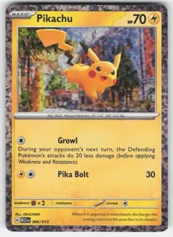 Pikachu 006/015 holo Promo McDonald's Collection 2023 Pokemon vLP - Image 1