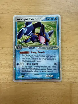 Pokemon Swampert ex 98/100 EX Crystal Guardians Ultra Rare Holo LP - Image 1
