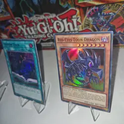 Yugioh 3 X Toon Dark Magician Shadow And Red Eyes Dragon Tdil-en032 Shv1-en036 - Image 3