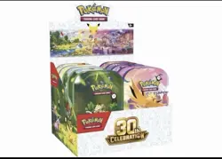 PRESALE Pokemon 30th Anniversary Mini Tin Display Factory Sealed (10 Mini Tins) - Image 1