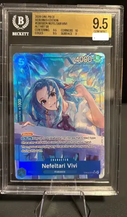 2025 One Piece Heroines Japanese Nefeltari Vivi Alt Art SR #EB03-024 BGS 9.5 Gem - Image 1