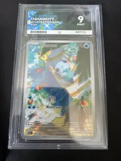Oshawott 105/086 White Flare Illustration Rare MINT ACE 9 2025 Pokemon TCG - Image 1