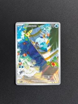 Oshawott 105/086 Illustration Rare White Flare Pokemon Near Mint - Image 1