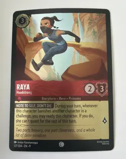 Raya - Headstrong 127/204 Fabled Cold Foil Disney Lorcana TCG NM - Image 1