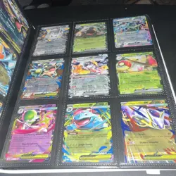 Pokemon TCG 396 Card English EX Holo Lot w/ Binder Pages, EX , V, - Image 3