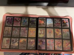Vault X Pink Zip Trading Card Binder with 194 Cards - Pokemon TCG Card Lot. - Image 4