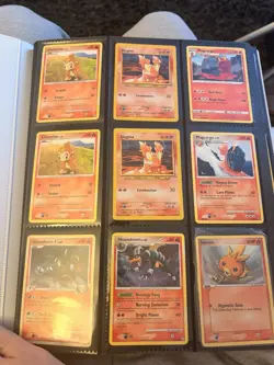 Pokemon TCG Mixed Card Lot Binder Album English Holo/Regular SP D&P-SS - Image 1