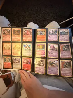 Pokemon TCG Mixed Card Lot Binder Album English Holo/Regular SP D&P-SS - Image 2
