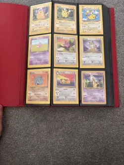Pokemon TCG Base Set Japanese 27-Card Binder Lot w/ Pikachu Holo/Foil - Image 1