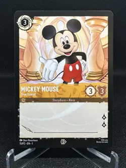 Mickey Mouse True Friend 15/P2 RARE Tournament Promo Card Disney Lorcana TCG - Image 1